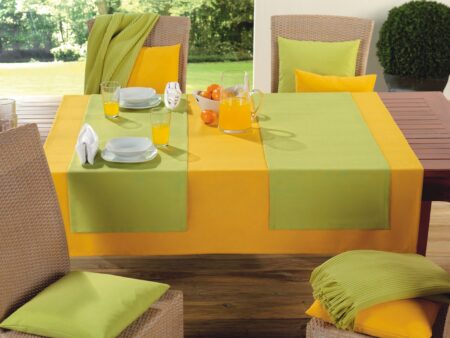 11 kollane, 80 roheline Laudlina MILANO, vetthülgav 130x130 cm, kollane